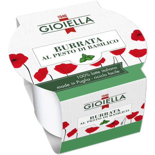 BURRATA PESTO BASILIC 19% 100G
